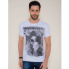 Camiseta Atacado Estampa Silk Masculina Woman Zombie Branca Frente