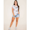 Camiseta Atacado Estampada Feminino Revanche verral Branco Corpo