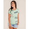 Camiseta Atacado Estampada Feminino Revanche verral verde frente