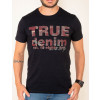 Camiseta Atacado Estampada Masculina Revanche Giugliano preto detalhe