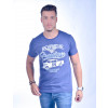 Camiseta Atacado Estampada Masculino Revanche Speedway Azul Frente