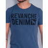 Camiseta Atacado Estonada Masculino Revanche Vigilio Azul Marinho Detalhe Frente