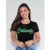 Camiseta Atacado Feminina Revanche Caliente Preto Frente