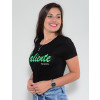 Camiseta Atacado Feminina Revanche Caliente Preto Lado