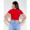 Camiseta Atacado Feminina Revanche Tequila Vermelho Costas
