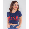 Camiseta Atacado Feminina Revanche Dominica Azul Marinho Lado