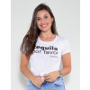 Camiseta Atacado Feminina Revanche Tequila Branco Frente