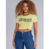 Camiseta Atacado Feminina Revanche Geovana Amarelo