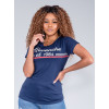 Camiseta Atacado Feminina Revanche Keva Azul Marinho Frente