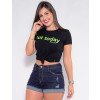 Camiseta Atacado Feminina Revanche Not Today Preto Frente