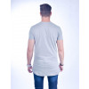 Camiseta Atacado Longline Masculino Revanche Cartum Mescla Costas