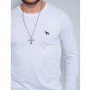 Camiseta Atacado Manga Longa Masculina Revanche Nicarágua Branco Detalhe