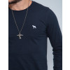 Camiseta Atacado Manga Longa Masculina Revanche Nicarágua Preto Detalhe