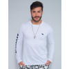 Camiseta Atacado Manga Longa Masculina Revanche Nicarágua Branco Frente