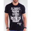 Camiseta Atacado Masculina Revanche Always Preto Detalhe