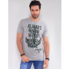 Camiseta Atacado Masculina Revanche Always Mescla Frente