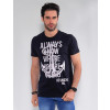 Camiseta Atacado Masculina Revanche Always Preto Frente