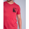 Camiseta Atacado Masculina Revanche Ari Vermelho Detalhe Estampa