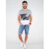 Camiseta Atacado Masculina Revanche Dual Color Mescla Look