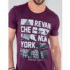 Camiseta Atacado Masculina Revanche Gabão Roxo Detalhe