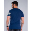 Camiseta Atacado Masculina Revanche Henzo Azul Marinho Costas