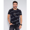 Camiseta Atacado Masculina Revanche Karel Preto Frente