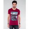 Camiseta Atacado Masculina Revanche Tailândia Bordo Frente