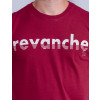 Camiseta Atacado Masculino Revanche Caleb Vermelho Detalhe Frente