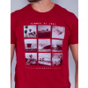 Camiseta Atacado Masculino Revanche Luciano Vermelho Detalhe Frente