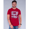Camiseta Atacado Masculino Revanche Luciano Vermelho Frente