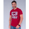 Camiseta Atacado Masculino Revanche Luciano Vermelho Lateral