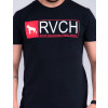 Camiseta Atacado Masculino Revanche Roman Preto Detalhe Frente