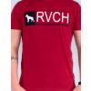 Camiseta Atacado Masculino Revanche Roman Vermelho Detalhe Frente