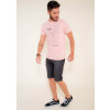 Camiseta Atacado Masculino Revanche Star Rosa Corpo