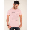Camiseta Atacado Masculino Revanche Star Rosa Frente