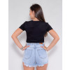Camiseta Atacado Music Feminina Revanche Hedvige Preto Costas
