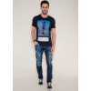 Camiseta Atacado Silk Masculina Revanche State Preto Look