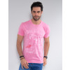 Camiseta Atacado Skull Masculina Revanche Christien Rosa Frente