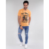 Camiseta Atacado Skull Masculina Revanche Christien Laranja Look