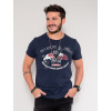 Camiseta Atacado Skull Masculina Revanche Dash Azul Marinho Frente