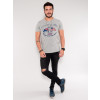 Camiseta Atacado Skull Masculina Revanche Dash Cinza Look