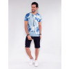 Camiseta Atacado Tie Dye Masculina Revanche Classic Azul Look