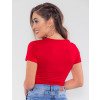 Camiseta Atacado USA Feminina Revanche Jacqueline Vermelho Costas