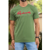 Camiseta Básica Bordada Atacado Masculino Revanche Molinos Verde Militar