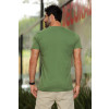 Camiseta Básica Bordada Atacado Masculino Revanche Tenes Verde Militar