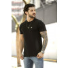 Camiseta Básica Com Plaquinha Atacado Masculino Revanche Nilópolis Preto