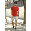 Camiseta Básica Com Plaquinha Atacado Masculino Revanche Nilópolis Bordo