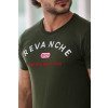Camiseta Bordada Atacado Masculina Revanche Songo Verde Militar