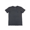 Camiseta Bordada Plus Size Atacado Masculina Revanche Medina Cinza Escuro