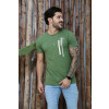 Camiseta Estampada Atacado Masculino Revanche Biobío Verde Militar
